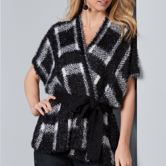 VENUS Sweaters - NWOT black and white tie sweater